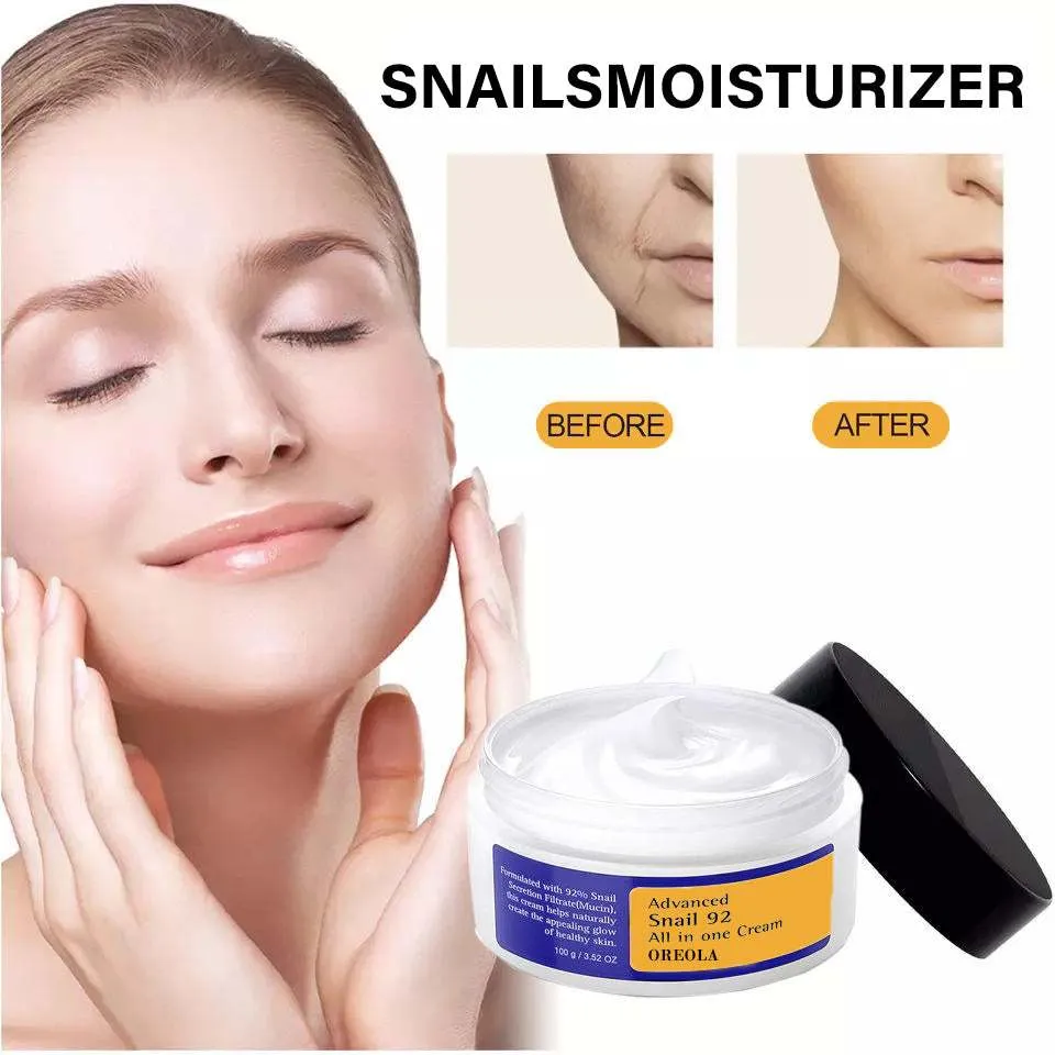 Advanced Snail Mucin 92 Face Cream, Snail Mucin All-In-One For Moisturizing, Hydrating, Brighten Cream Suitable For All Skin Types 100g/ 3.52 Oz.