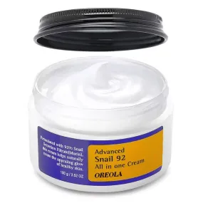 Advanced Snail Mucin 92 Face Cream, Snail Mucin All-In-One For Moisturizing, Hydrating, Brighten Cream Suitable For All Skin Types 100g/ 3.52 Oz.