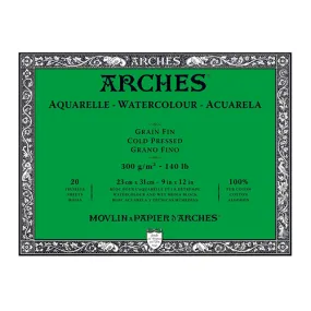 Arches Watercolor Block 140LB, Natural White, Cold Press