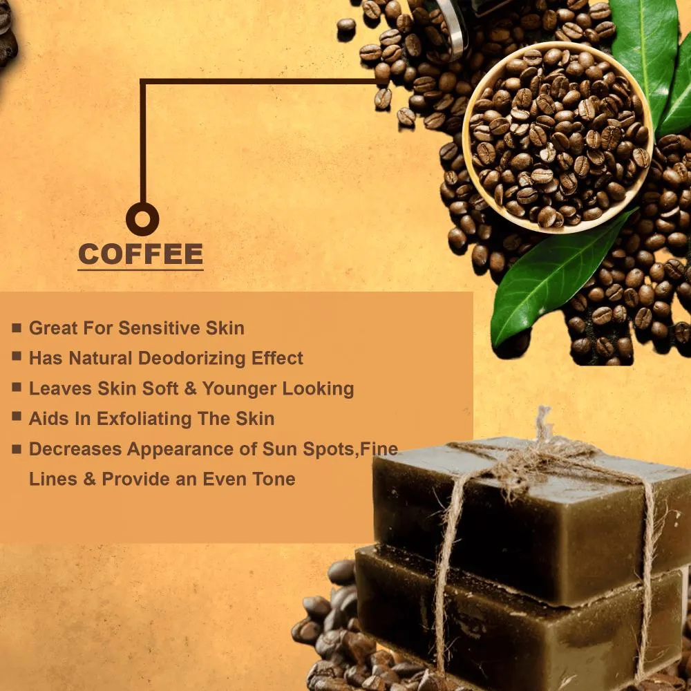 Astro Plus Coffee Hand-Made Soap Natural Handcrafted Coffee Soap Bar | Perfect for Face & Body