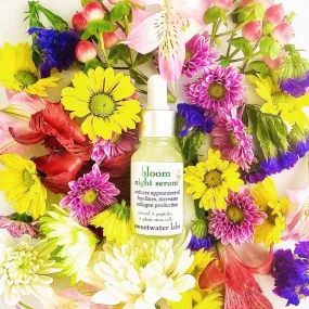 BLOOM NIGHT RETINOL SERUM. Reduces appearance of fine lines, improves collagen production