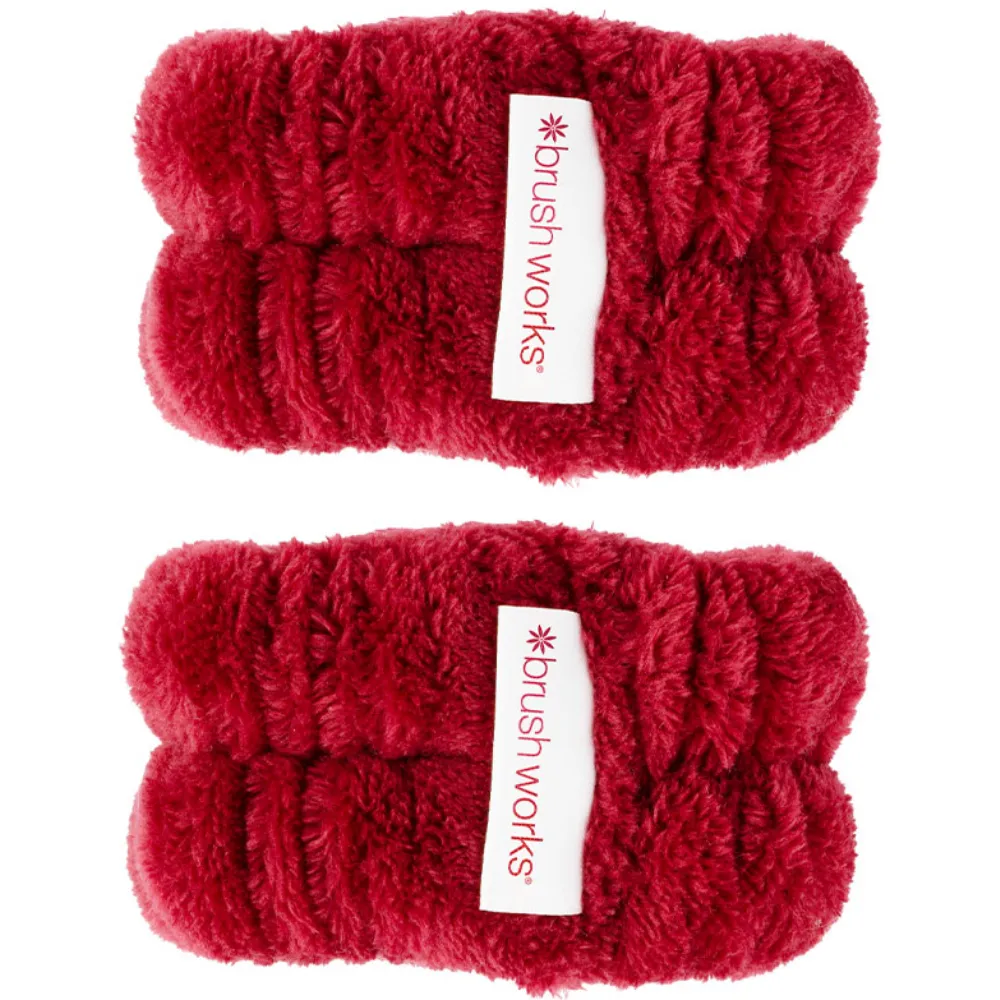 Brushworks Limited Edition Microfibre Wrist Bands Pack of 2