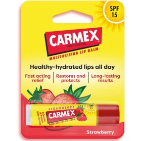 Carmex Strawberry Moisturising Lip Balm Stick 4.25GM (T)