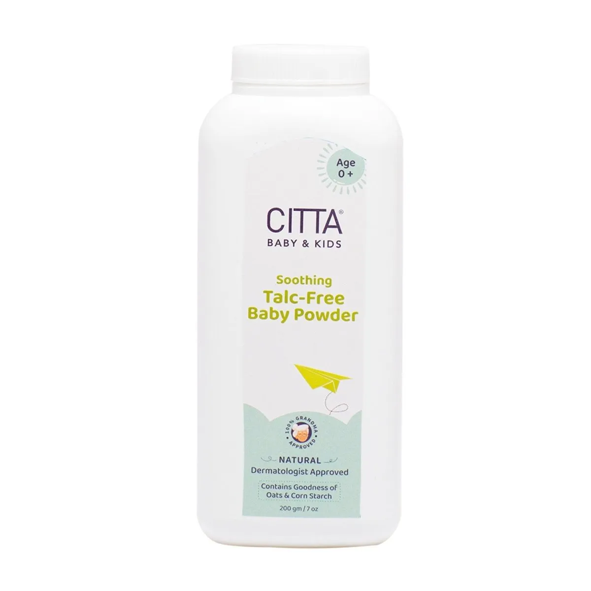 Citta Talc-Free Baby Powder with Corn Starch & Oats I Pack of 1