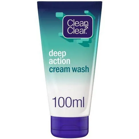 CLEAN & CLEAR Deep Action Cream Wash 100 ML