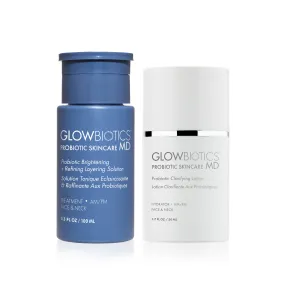 Clear Skin Starter Duo: Probiotic Brightening   Layering Solution & Clarifying Lotion