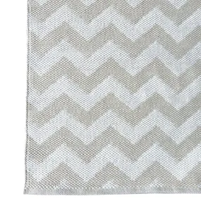 DEER Cotton Rug Chevron Beige