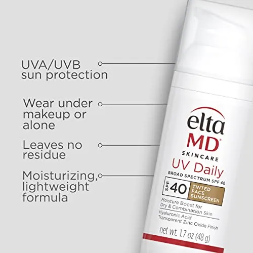 EltaMD UV Daily Tinted Sunscreen Zinc Oxide SPF 1.7 oz Pump
