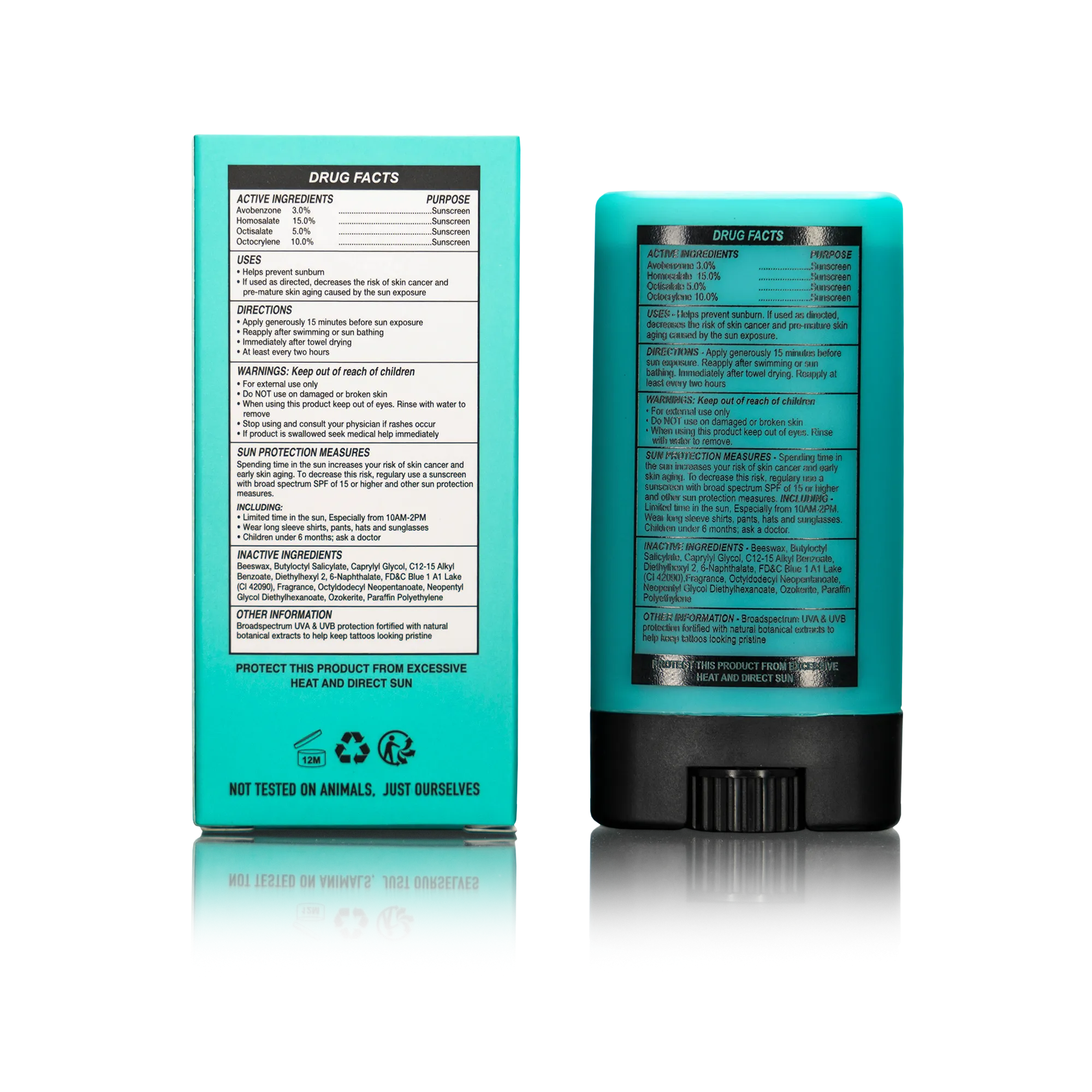 HI-DEFINITION TATTOO SUNSCREEN STICK SPF 50 – 0.5oz