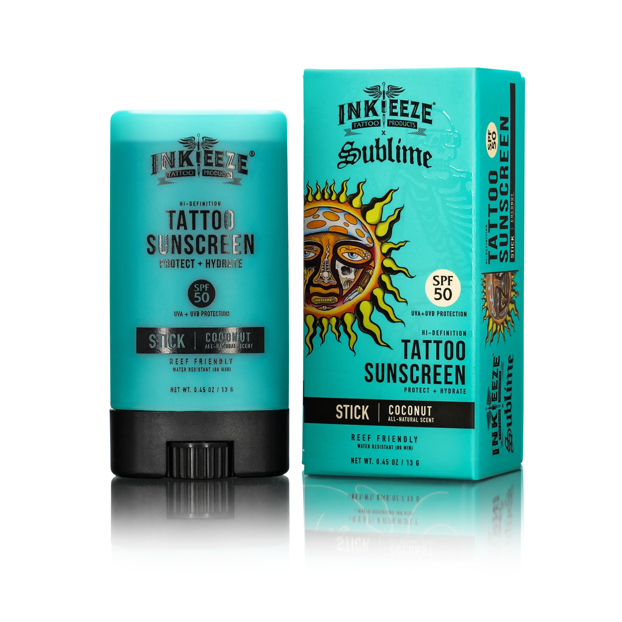 HI-DEFINITION TATTOO SUNSCREEN STICK / SUBLIME LIMITED EDITION SPF 50 – 0.45oz