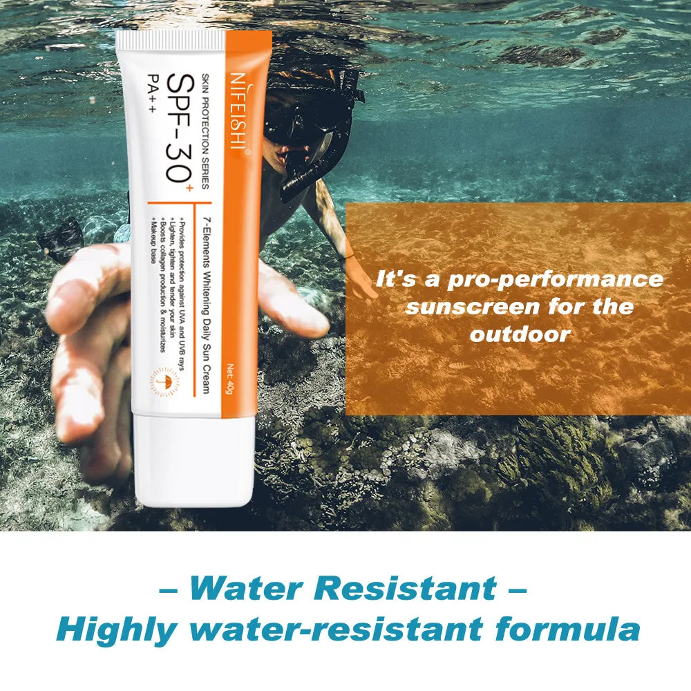 NIFEISHI 7-Elements Whitening Daily Sun Cream SPF 30 