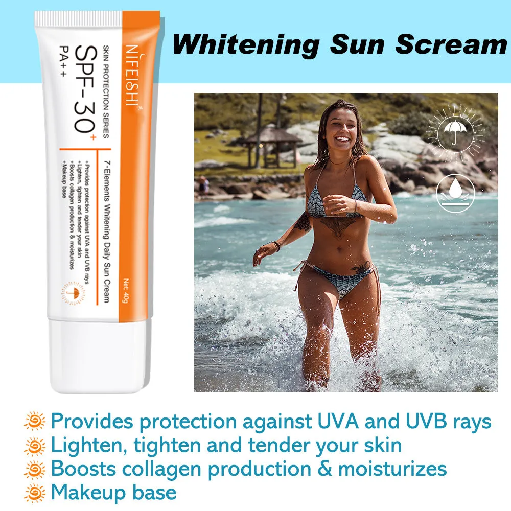 NIFEISHI 7-Elements Whitening Daily Sun Cream SPF 30 