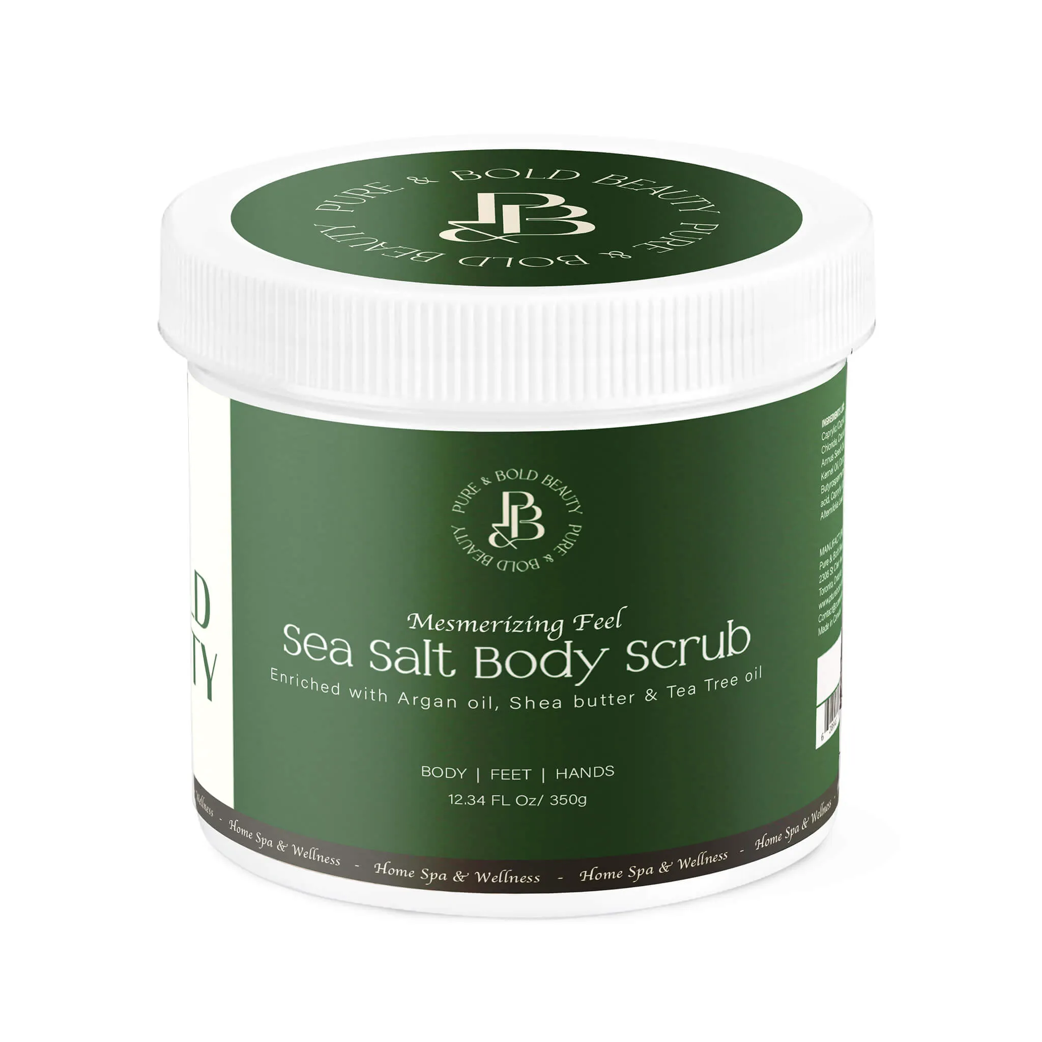 Pure and Bold Sea Salt Body Scrub with Tea Tree Oil