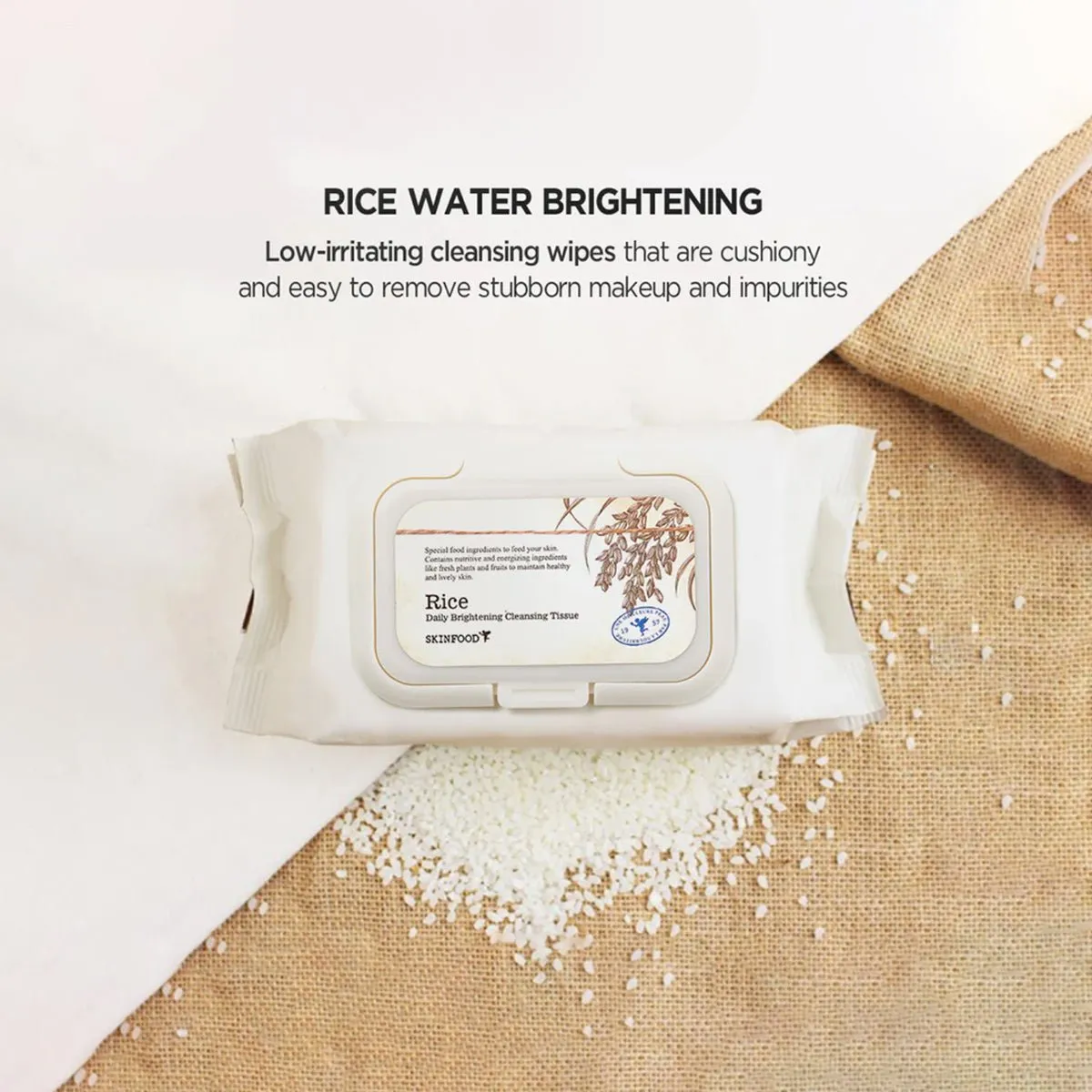Skinfood Rice Daily Brightening Cleansing Tissue