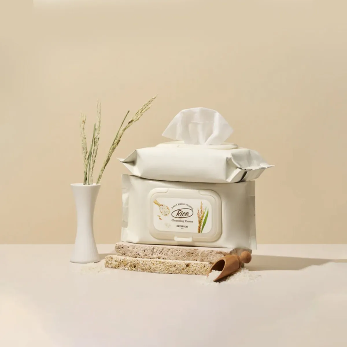 Skinfood Rice Daily Brightening Cleansing Tissue