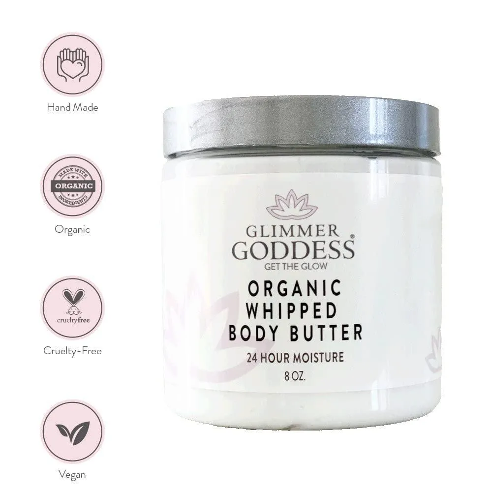 Spiced Pumpkin Pie Scent Organic Whipped Body Butter Vegan 24 Hr Hydration 8 oz
