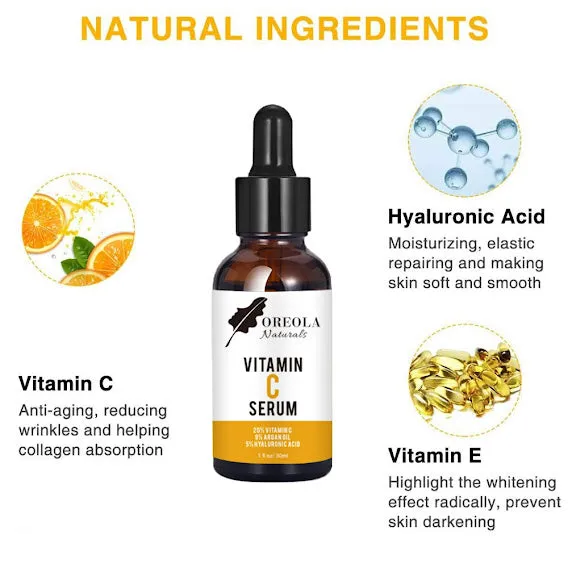 Vitamin C Serum infused with Argan and Hyaluronic Acid 1oz