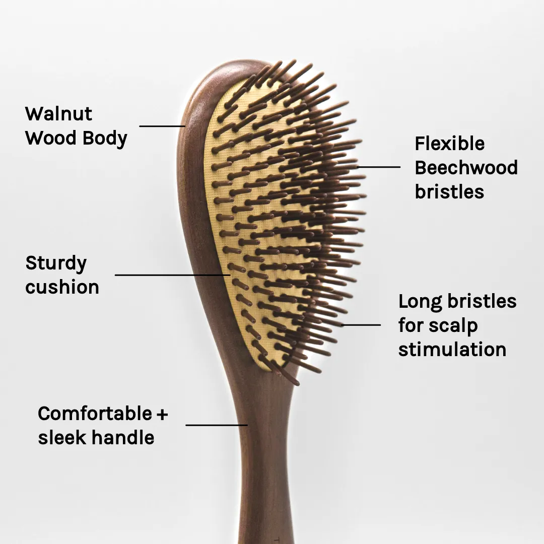 WALNUT TEARDROP BRUSH